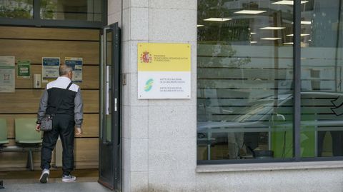 Oficinas de la Seguridad Social de Ourense, el pasado abril