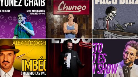Monólogos y espectáculos de humor que van a venir a A Coruña este año.