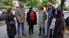 Rub�n Arroxo y los concejales del BNG de Lugo recibieron el apoyo de la eurodiputada nacionalista Ana Miranda