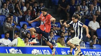 El futbolista del Celta Couhaib Driouech, en su debut con el equio vigu�s, ante la Real Sociedad.