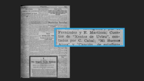 El topnimo Uviu, en una publicacin del Diario Regin de 1935