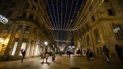 Iluminaci�n navide�a en la calle del Paseo