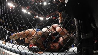 Imagen de archivo de un combate de UFC en Montrealentre Jessica Andrade y Jasmine Jasudavicius