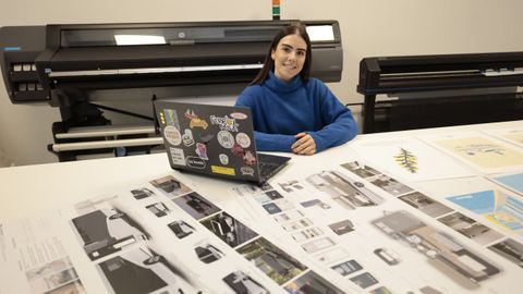 Sara Fiallega, preparada para la apertura esta tarde de su negocio