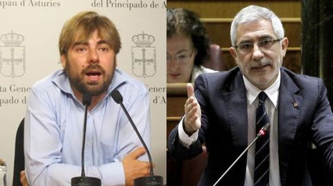 Daniel Ripa y Gaspar Llamazares.