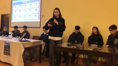 Un instante de la presentaci�n, que corri� a cargo del alumnado