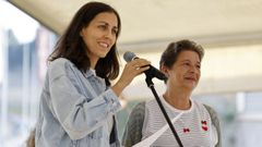 La exconcejala Noem� D�az, que dej� su cargo en el Ayuntamiento hace menos de un mes, fue la encargada de dar ayer el preg�n de las fiestas de Peruleiro