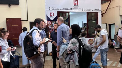 Paso de Rafah, por donde se est�n evacuando a los ciudadanos europeos que huyen de Gaza