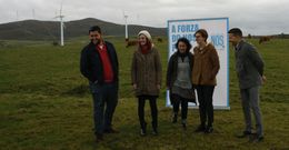 Olalla Rodil, onte con parte dos candidatos mari��ns na lista de N�s-Candidatura Galega.