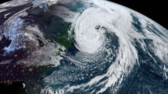 Imagen satelital de la borrasca Fiona el pasado s�bado frente a la costa de Canad�