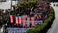 Manifestacin de UGT y CC. OO. en A Corua