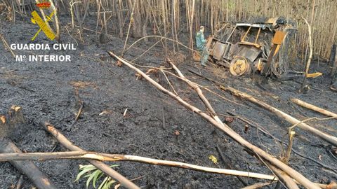 Unos trabajos forestales con un tractor podr�an ser el origen del fuego que calcin� 750 hect�reas en abril en Ponteareas, Pazos y Mos