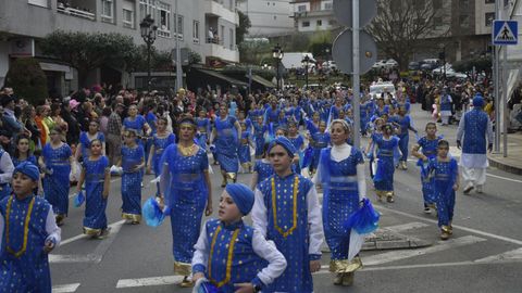 Desfile de entroido de Barbad�s por las calles de A Valenz�
