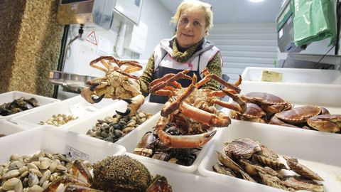 Venta de pescado y marisco en Santiago de Compostela