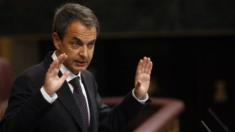 Imagen de Zapatero en un debate sobre el Estado de la naci�n en el 2011.