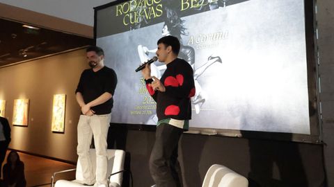 Encuentro entre Rodrigo Cuevas y Nuno Pico en la Fundaci�n Luis Seoane de A Coru�a