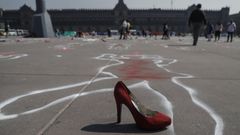  Activistas de diferentes organizaciones feministas realizan una protesta por el D�a Internacional de la Eliminaci�n de la Violencia contra la Mujer, el pasado 25 de noviembre, en la Ciudad de M�xico (M�xico)