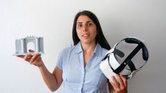 Rita P�rez, de la empresa ourensana Navia 3D