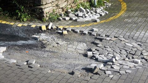 Bache en la r�a Divina Pastora (Lamas de Abade)