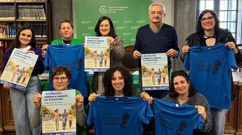 En la presentaci�n participaron representantes de la asociaci�n organizadora y del Ayuntamiento de Chantada