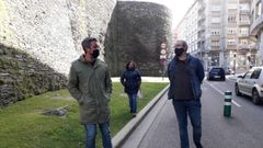 Arroxo y Penas visitaron la zona que se va a mejorar