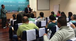 Recepci�n en la Diputaci�n de Pontevedra de los trabajadores y arque�logos para los 18 yacimientos. 