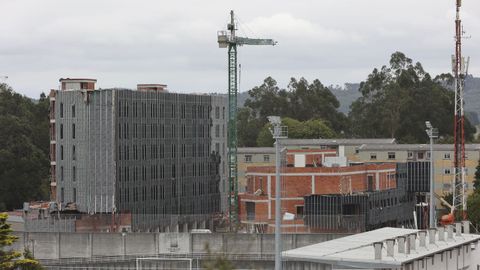 Estado actual de las obras del nuevo cuartel de la Guardia Civil en As Cancelas
