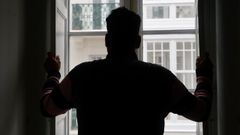 Mohammed, argelino de 30 años, en una foto tomada este martes en el centro de día de Cáritas
