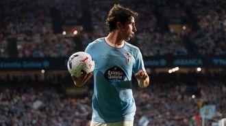 El atacante del Celta, Hugo Gonz�lez.
