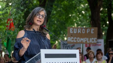 La relatora especial de la ONU para Palestina, Francesca Albanese