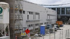 La fachada lateral de la nueva intermodal de A Coru�a