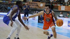 Didac Cuevas, durante un partido con el Leyma Coru�a.