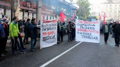 Los trabajadores de Cavima protestaron en Ourense