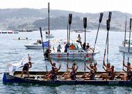 Urdaibai gan� la Bandera Concello de Moa�a y se aupa a la tercera plaza de la general.