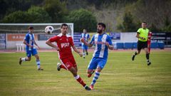 Imagen del partido entre el Puebla y el O Pino en A Alta.