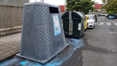 El contenedor apenas sufri� da�os gracias a la r�pida intervenci�n de los bomberos