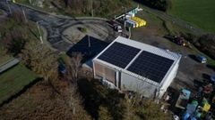 En la nave que el Concello de Xermade tiene en el pol�gono hay placas fotovoltaicas desde hace a�os