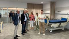 El conselleiro de Sanidade, Antonio Gmez, visitando el hospital