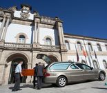 Llegada de los restos mortales al Pazo de San Marcos. 