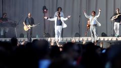 El grupo Taburete, durante su actuaci�n en el Galicia Fest de Vigo. 