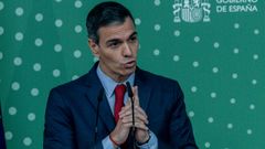 Pedro S�nchez, este lunes en un acto en Madrid.