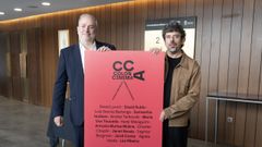 El concejal de Cultura e Turismo, Gonzalo Castro, y el director de Col�n Cinema, Javier Trigales. 