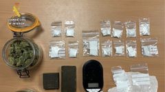 Droga incautada en los cacheos a los detenidos