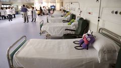 Cama en el �rea de pediatr�a del Cunqueiro, en imagen de archivo