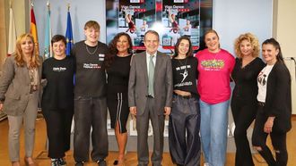 Cababallero, con los organizadores del festival