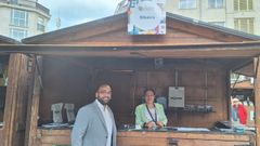 Francisco Suárez-Puerta, en el estand de Ribeira en la feria.