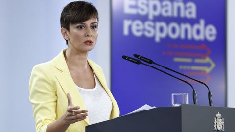 Isabel Rodrguez, en la comparecencia posterior a la reunin entre Snchez y Rueda