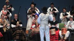 Un momento de la actuaci�n en el Pazo da Cultura