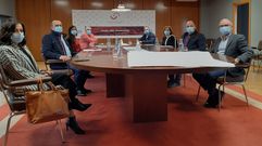 Reuni�n de representantes del PSOE con empresarios del pol�gono de San Cibrao