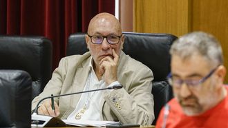 Xos� Carlos Valc�rcel, en un reciente pleno de la Diputaci�n de Ourense.